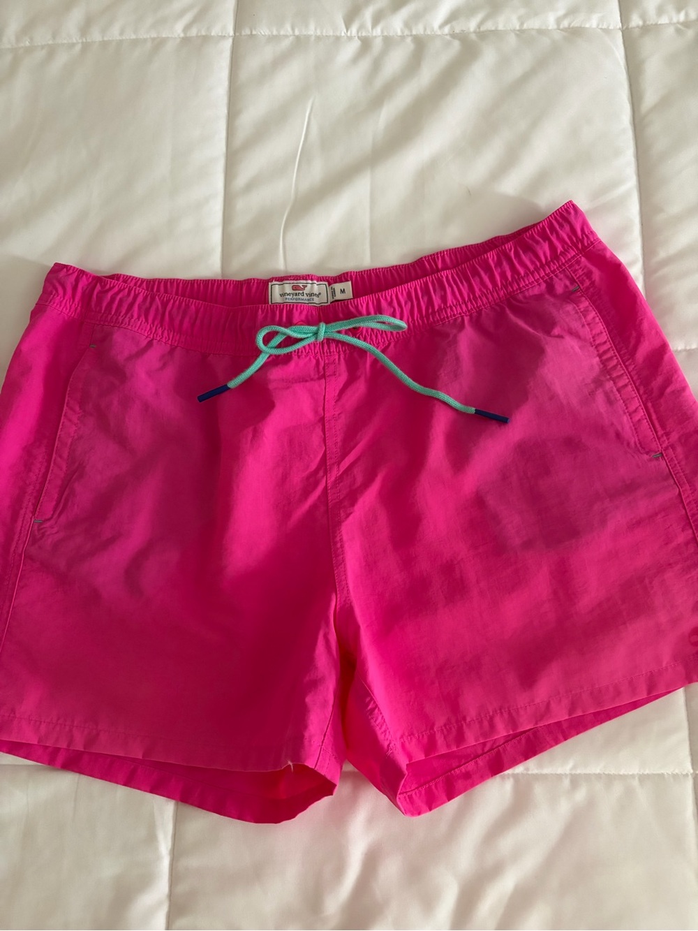 Women’s Bright Pink Drawstring Shorts
